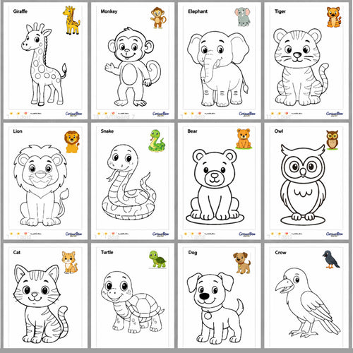 My First Animals Coloring Book